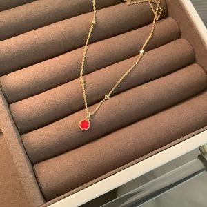 Kendra Scott red illusion Nola pendant necklace